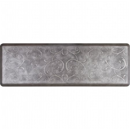 Wellnessmats WellnessMats  Estates Bella Kitchen Mat - Onyx- 6 L x 2 W ft. EB62WMRBNBLK