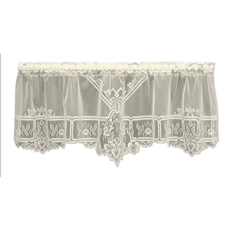 Doba-Bnt Heirloom 60 x 22 in. Sheer Valance - Ecru SA3507754