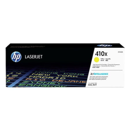 Hp 410X (CF412X) High Yield Yellow Original LaserJet Toner Cartridge (5,000 Yield) CF412X
