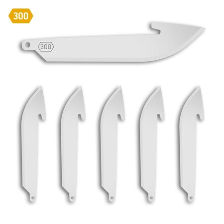 Outdoor Edge Cutlery 3.0" DROP-POINT BLADE PACK, Tumbled, 6PK RR30-6