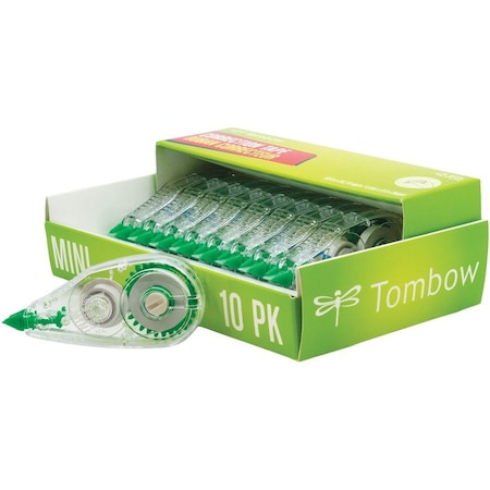 American Tombow Tombow, Mono Mini Correction Tape, 1/6in X 315in, Non-Refillable, 10PK 68722