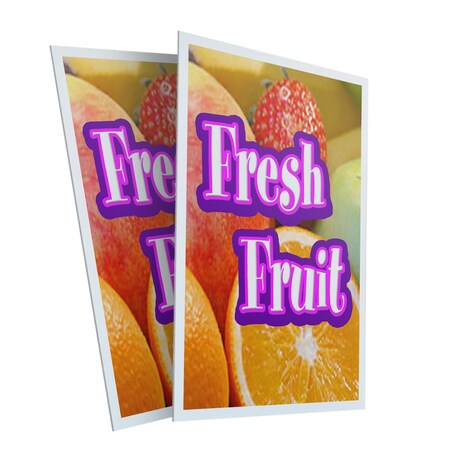 Signmission Fresh Fruit, Plastic Signs Only 24 Inch x 36 Inch, Corrugated Plastic, 2PK CSB-2436-2PACK-Fresh Fruit