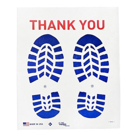 Slip-N-Grip Floor Mat, Blue, Red, White, 17 in W x 22 in L M5002PE2180A