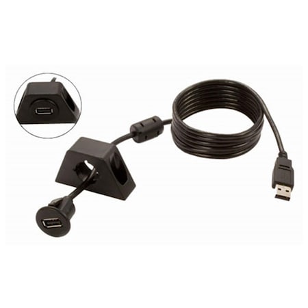 Evolve USB Extension Cable With Two Dash Mounting Options EV2690535