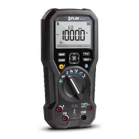 Flir Digital Multimeter, 1,000 V Max DC, TRMS, 40,000 Instrument Counts, Backlit DM93-2