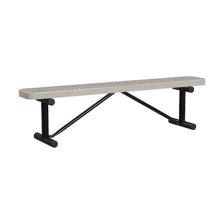 Leisure Craft Portable, Bench w/o Back, 6ft., Sandstone B6XPP-SANDSTONE