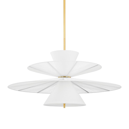 Hudson Valley Lighting Esperance 2 Light Chandelier 42.25 In. Aged Brass 2642-AGB
