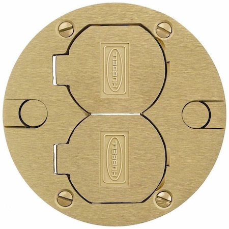 Hubbell Wiring Device-Kellems Plate Cover, Brushed Finish, Brown PFBRCBRA