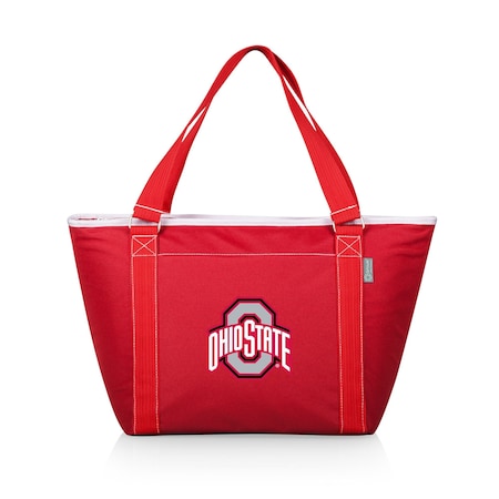 Picnic Time Family Of Brands NCAA Ohio State Buckeyes Topanga Tote Cooler Bag - Soft Cooler Bag - Picnic Cooler, Red 619-00-100-444-0