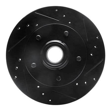 Dynamic Friction Co DFC Brake Rotor - Drilled and Slotted - Black 633-47062R