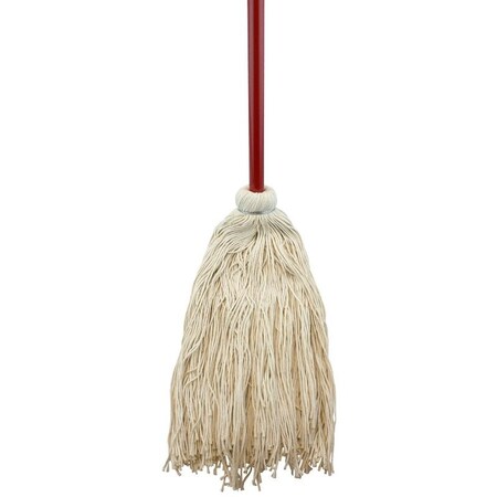 Zephyr Wet Mop with Hanger, 16 oz Headband, Cotton Mop Head, White Mop Head, Metal Handle 11116L