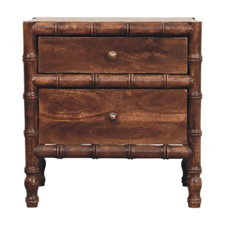 Homeroots 23" Brown Solid Wood One Drawer Nightstand 701712