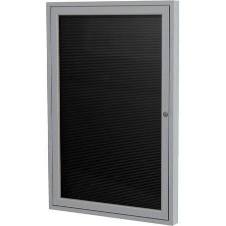 Ghent Enclosed Letter Board 24"x18", Satin PA12418BX-BK