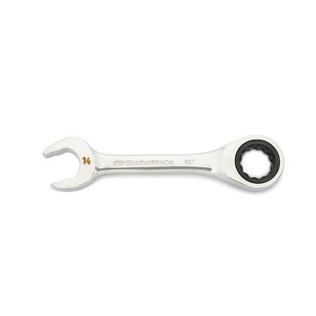 Gearwrench Stubby Combination Ratchet, 12 Pt, 14 mm 86844