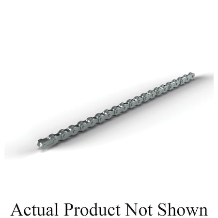 Hkk Chain Riveted Single Pitch Roller chain, 10 ft OAL, 1/2 P, 0.306 Dia x 1/4 in W Roller, 304 SS SR041R1A