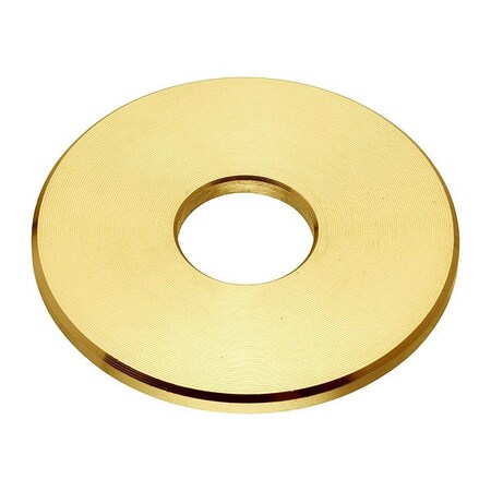 Zoro Select Flat Washer, For Screw Size 7/16 in , Brass Plain Finish, 2 PK WASB71WBR