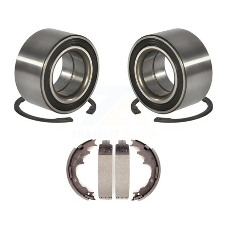 Transit Auto Rear Brake Drum Shoes And Bearing Kit For 1998-2002 Ford ...