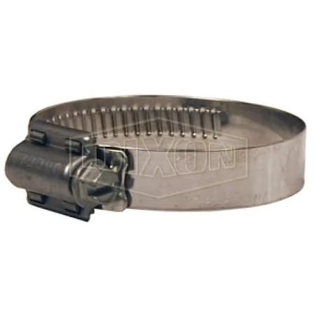 Dixon HTM Hi-Torque Worm Gear Clamp, 4 to 6-8/64 in Clamp, SS Band, 410 SS Bolt, Domestic HP4