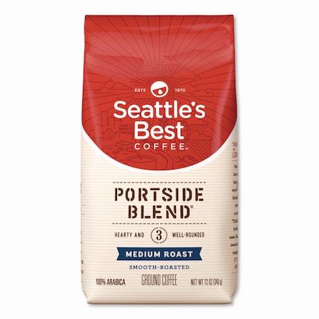 Seattles Best Port Side Blend Ground Coffee, Medium Roast, 12 oz Bag SBK11008569