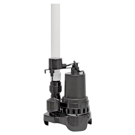 Superior Pump SUPERIOR PUMP Ready-to-Go 92372RTG-P Sump Pump, 120 V, 4.1 A, 1-1/2 in Outlet, 48 gpm 92372RTG-P
