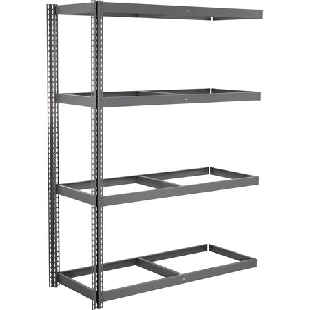 Global Industrial 4 Shelf, Heavy Duty Boltless Shelving, Add On, 72"W x 24"D x 84"H, No Deck B3164120