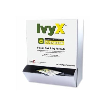 First Aid Only IvyX, Post-Contact Skin Cleanser, 0.25 oz, Packets with Dispenser, 50 Packets/Dispenser 579-18-065