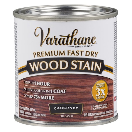 Rust-Oleum 1/2 Pt Cabernet Varathane Premium Fast Dry Wood Stain 262035