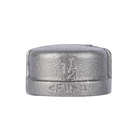 Stz Industries 1-1/2 in. FIP each Black Malleable Iron Cap 310CA-112