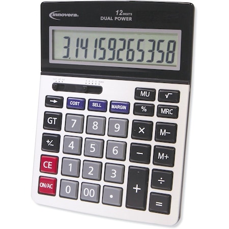 Innovera 15968 Profit Analyzer Calculator, Dual Power, 12-Digit LCD Display IVR15968