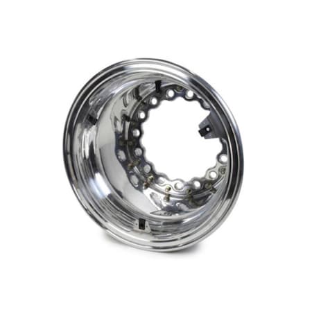 Keizer Aluminum Wheels 15 x 9 in. Outer Wheel Half 5 Pro-Ring, Polished KAWW159PR