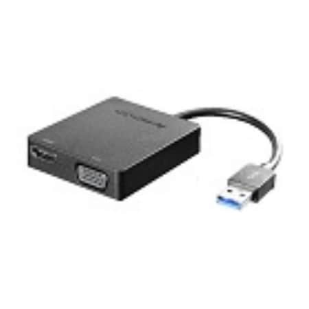Lenovo Lenovo Desktop Options Graphic Adapter - USB 3.0 - 1XHDMI - 1XVGA 4X90H20061