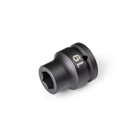 Tekton 3/4 Inch Drive x 19 mm 6-Point Impact Socket SID32119