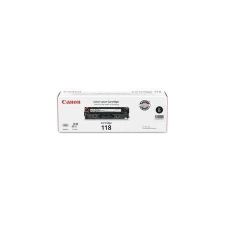 Canon Cartridge 118BK Original Laser Toner Cartridge, Black, 3400 Pages, 2PK CRTDG118BKVP