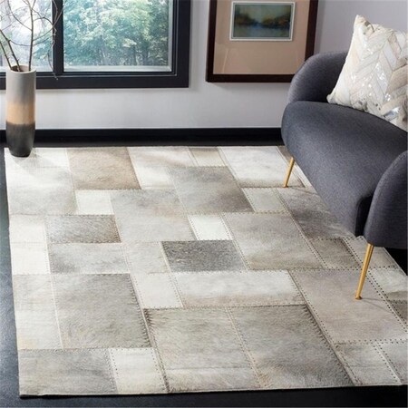 Safavieh Studio Leather Contemporary Rectangle Hand-Woven Rugs, Grey - 2 ft.-3 in. x 7 ft. STL174F-27