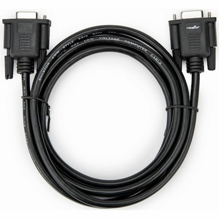 Rocstor PREMIUM 6FT 2M DB9 RS232 SERIAL NULL MODEM CABLE F/F -2 M BLACK FEMALE TO FEMA Y10C880-B1