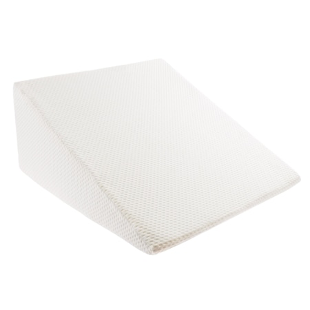 Lavish Home Extra-High Bed Wedge Pillow for Sleeping with Snoring, Back Pain, and Acid Reflux Memory Foam, Ivory 82-TEX1025