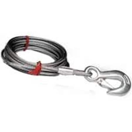 Baron BARON 59386 Winch Cable, 3/16 in Dia, 25 ft L, Galvanized Steel 59386