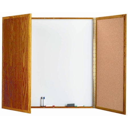 Aarco Enclosed Melamine Planning Board, 48''X48''Wx3''D OP-48