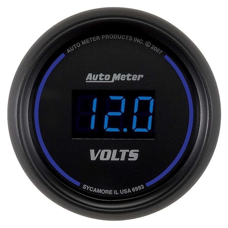 Auto Meter 6993 2.06 in. Cobalt Digital Voltmeter Gauge ATM6993