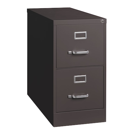 Hirsh 15 in W 2 Drawer Vertical File Cabinet, Medium Tone, Letter 24064
