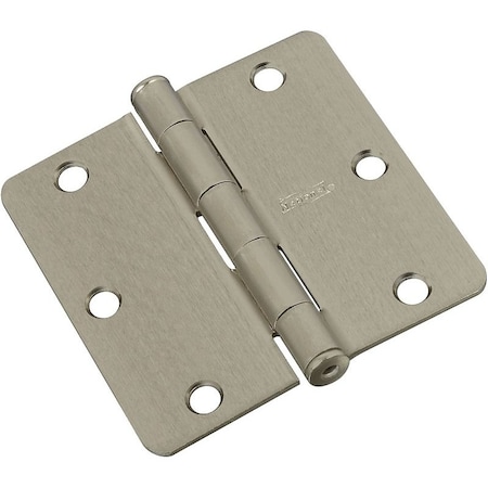 National Hardware Door Hinge, Cold Rolled Steel, Satin Nickel, Full-Mortise Mounting N830-327