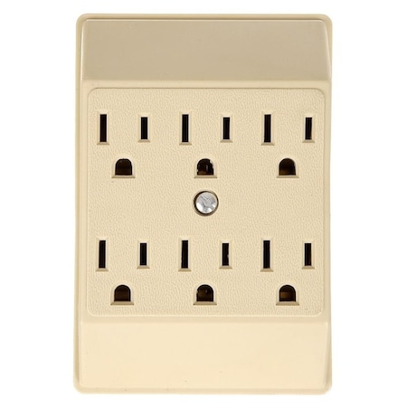 Eaton Wiring Devices Plug Adapter, Outlet Adapter, 5-15R, Ivory C1146V