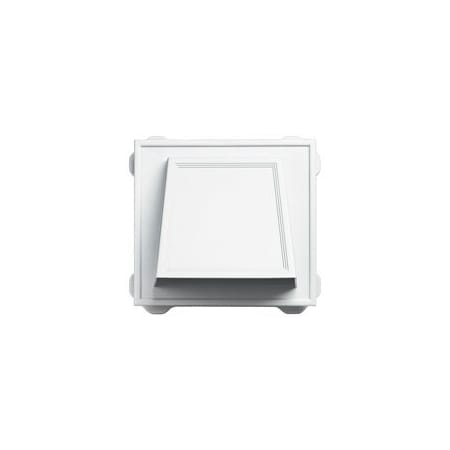 Builders Edge BUILDERS EDGE 140056774001 Hooded Vent, 25 sq-in Net Free Ventilating Area, White 140056774001