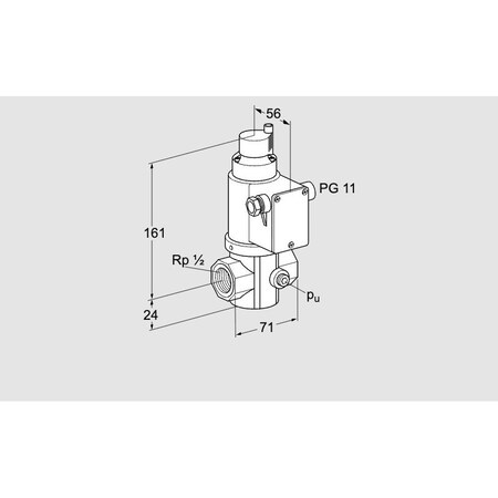 Honeywell Kromschroder VLV, SOLND, GAS, VG 15R02LT31D KS85205120