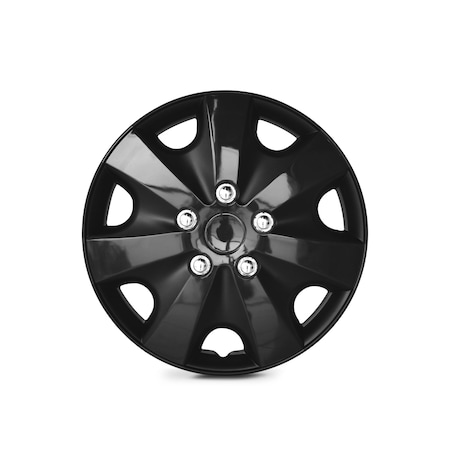 Altertrim 13 in Univ Hubcaps for steel whls, Snap-On, (Blk Lacq), 4PK CHB-5051-BL-13