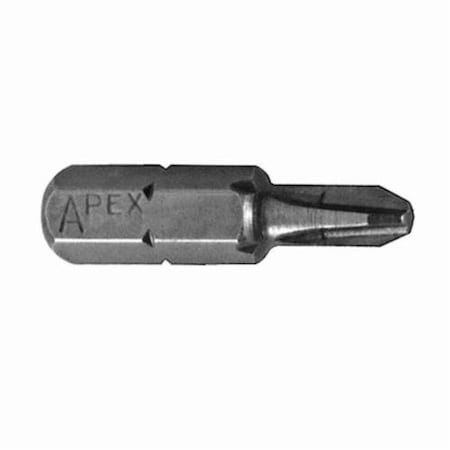 Apex Tool Group INSERT BIT, #2 PHILLIPS POINT, 1 IN OAL, STEEL 446-2X