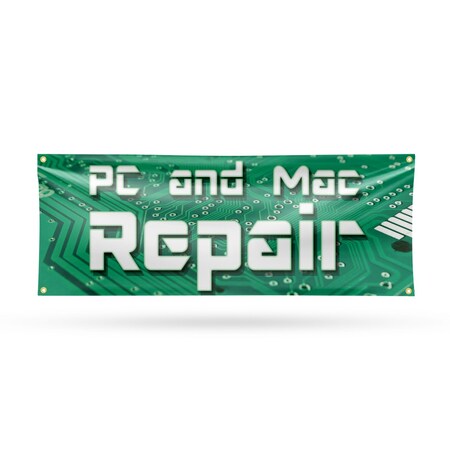Signmission PC and Mac Repair, 18 Inch x 48 Inch, Vinyl Banner B-30781