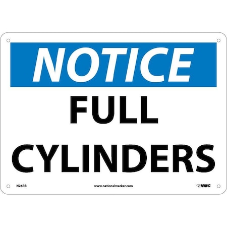 Nmc Notice Full Cylinders Sign, N26RB N26RB
