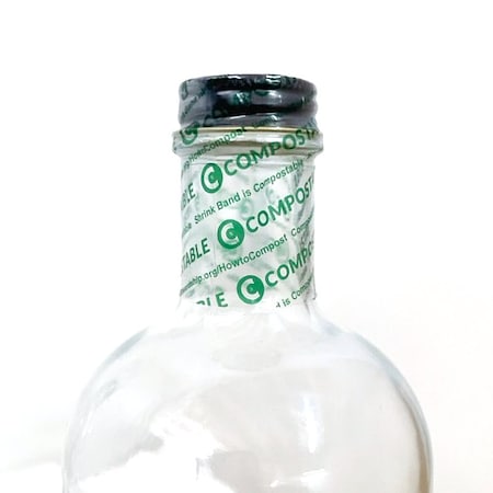 Elevate Packaging 50 x 50mm, 2mil Compostable Shrink Bands, 250PK E00009