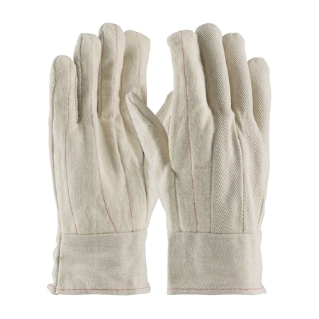 Pip Cotton Canvas Double Palm Glove with Nap-Out Finish, Band Top, 12PK 92-918BTO
